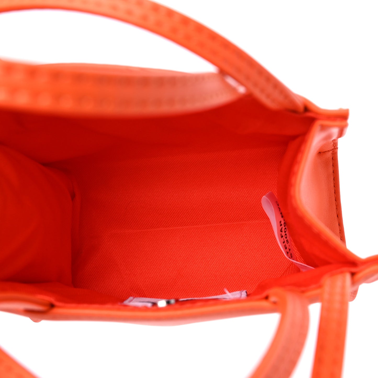 Vegan Leather Small Shopping Bag Orange