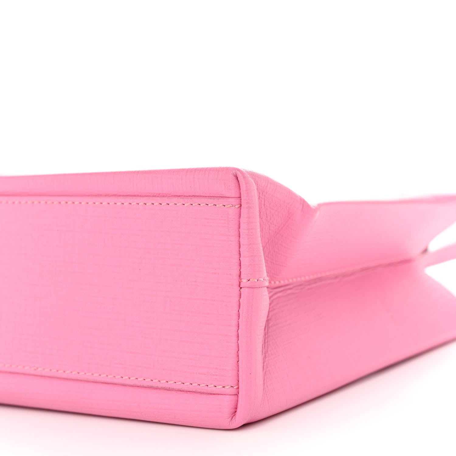 Balenciaga Squared Calfskin Logo Shopping Tote XXS Baby Pink 9 of 9