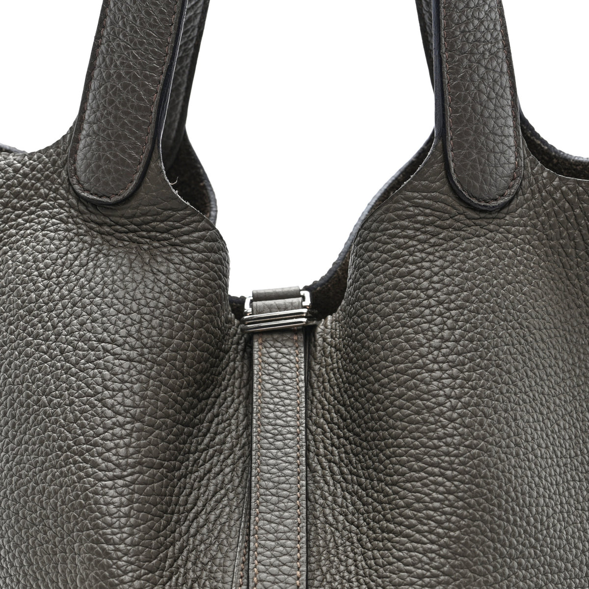 Hermes Taurillon Clemence Picotin Lock 22 MM Etain 8 of 10