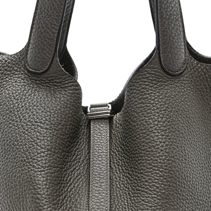 Hermes Taurillon Clemence Picotin Lock 22 MM Etain 8 of 10