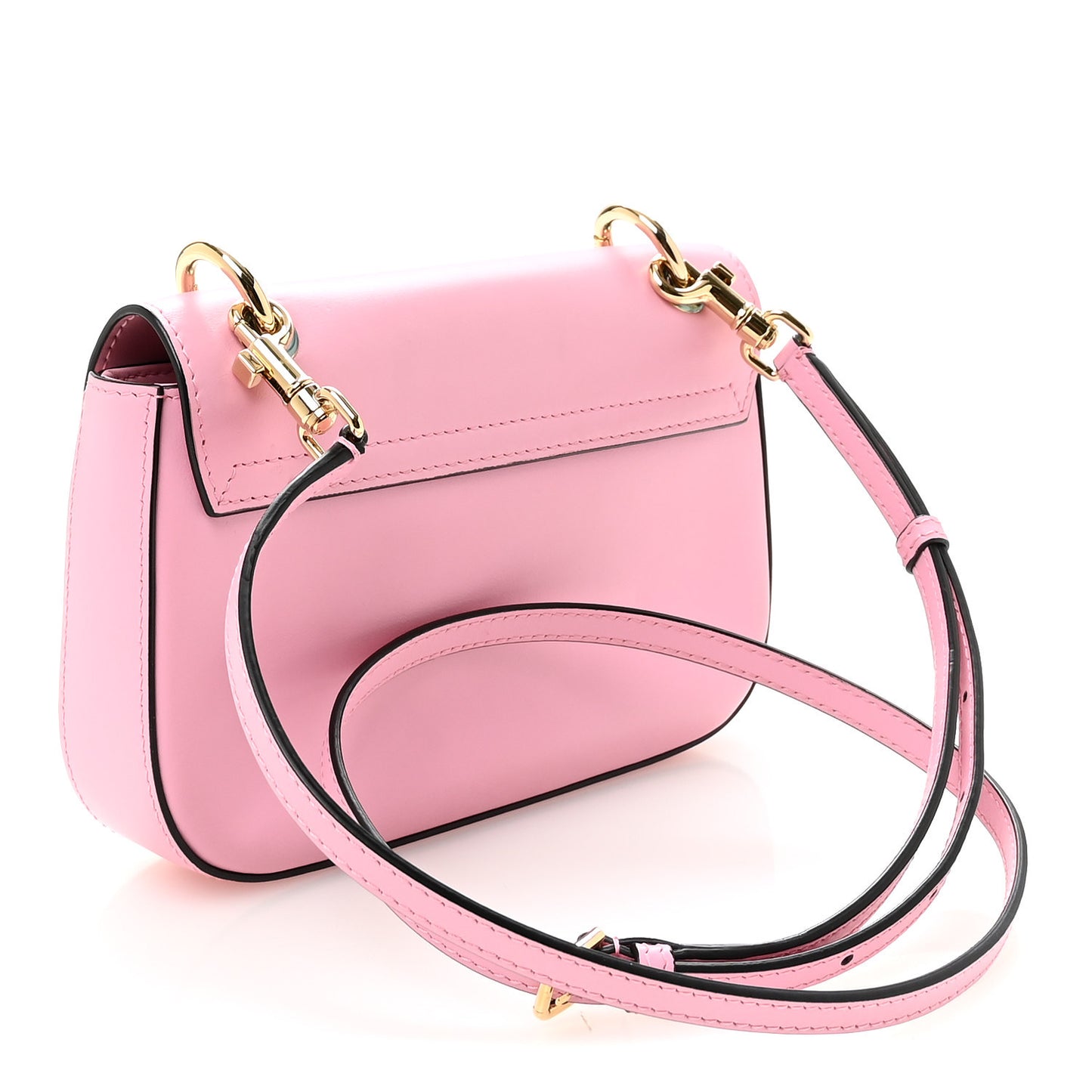 Calfskin 3.5 Flap Crossbody Bag Pink