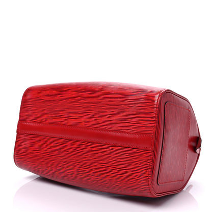 Louis Vuitton Epi Speedy 25 Castillan Red 8 of 8