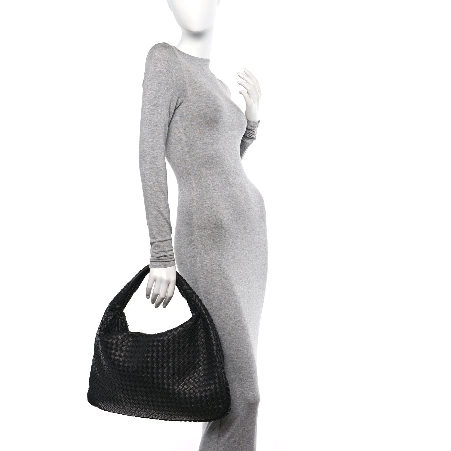 Bottega Veneta Nappa Intrecciato Large Veneta Hobo Ebano 2 of 10