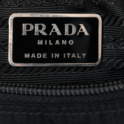 Prada Tessuto Nylon Single Buckle Messenger Bag Black 6 of 15