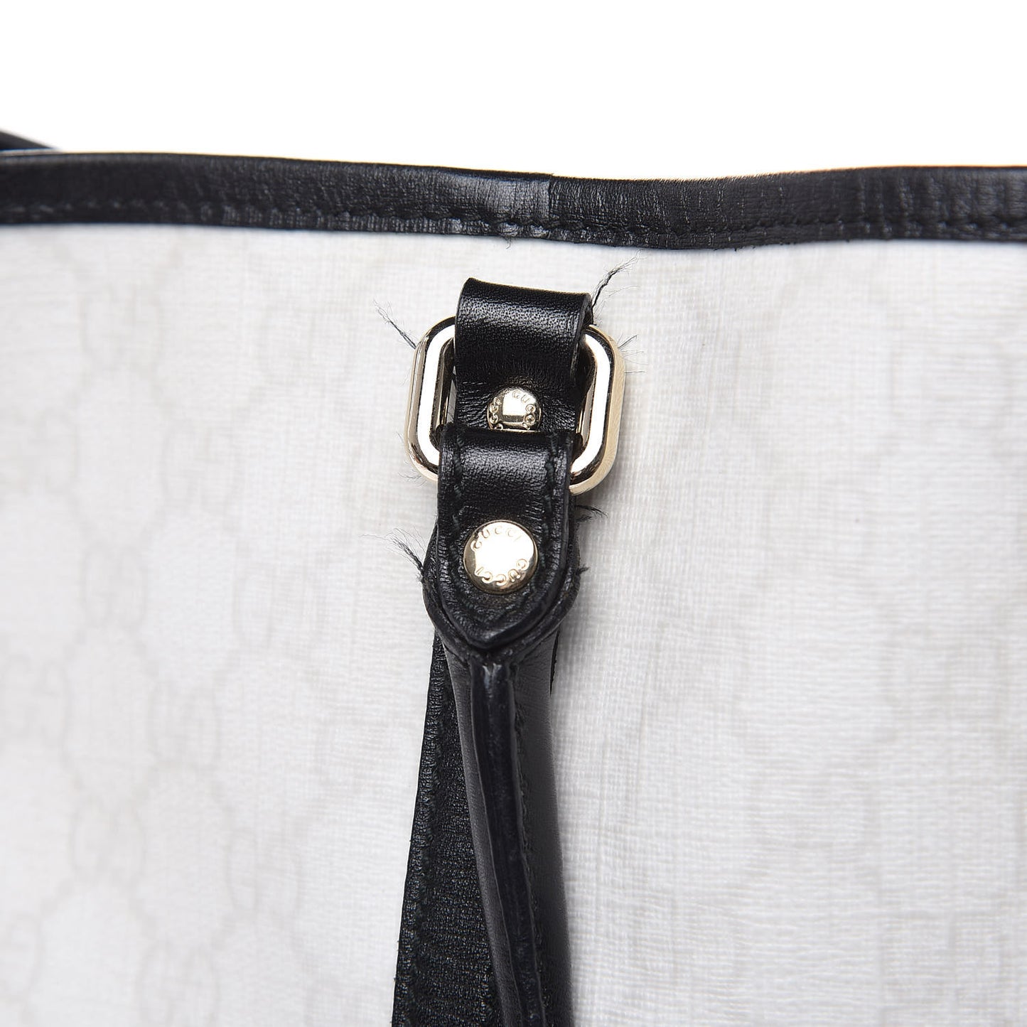 GG Plus Monogram Medium Joy Tote White