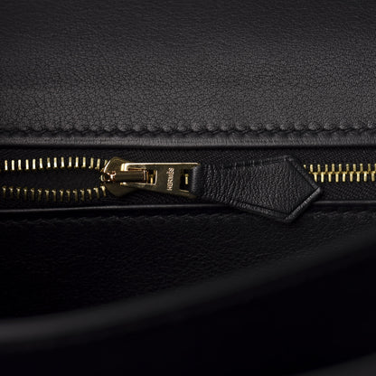 Hermes Velours Cotele Swift Constance 24 Black 8 of 21