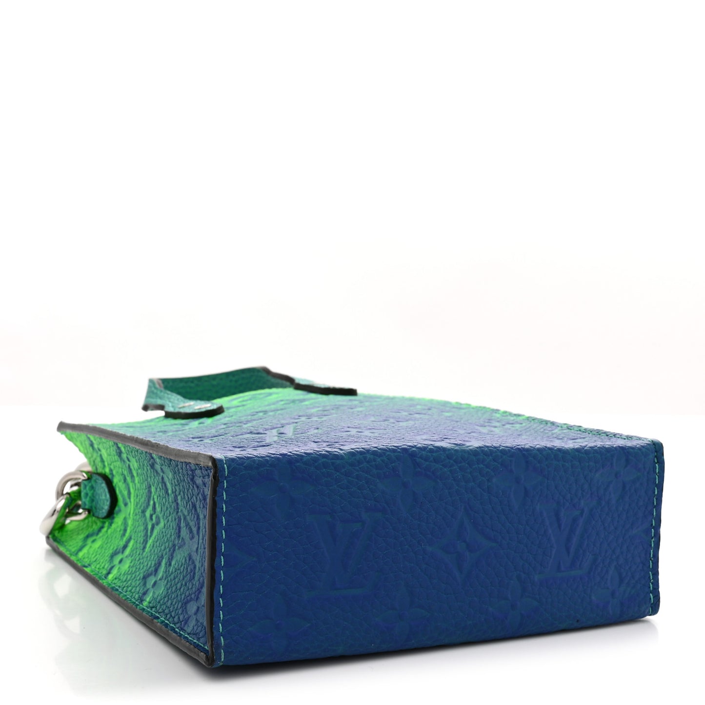 Taurillon Illusion Sac Plat XS Bleu Vert