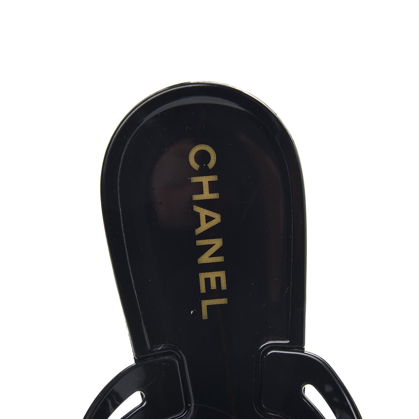 Jelly Camellia Thong Sandals 39 Black Ivory