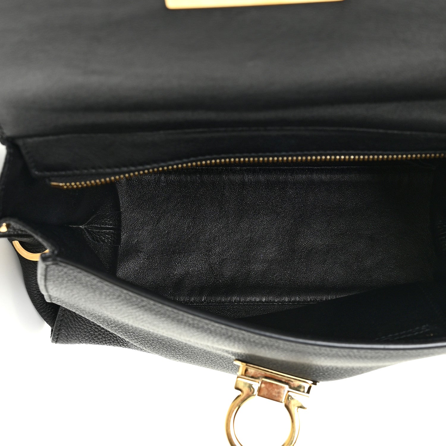 Salvatore Ferragamo Calfskin Medium Sofia Satchel Black 11 of 19
