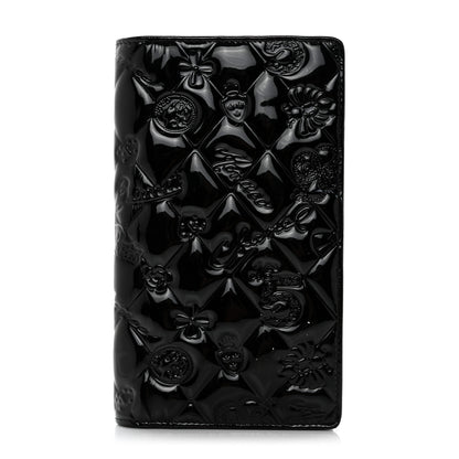 Chanel Patent Calfskin Lucky Symbols Yen Wallet Black 1 of 8