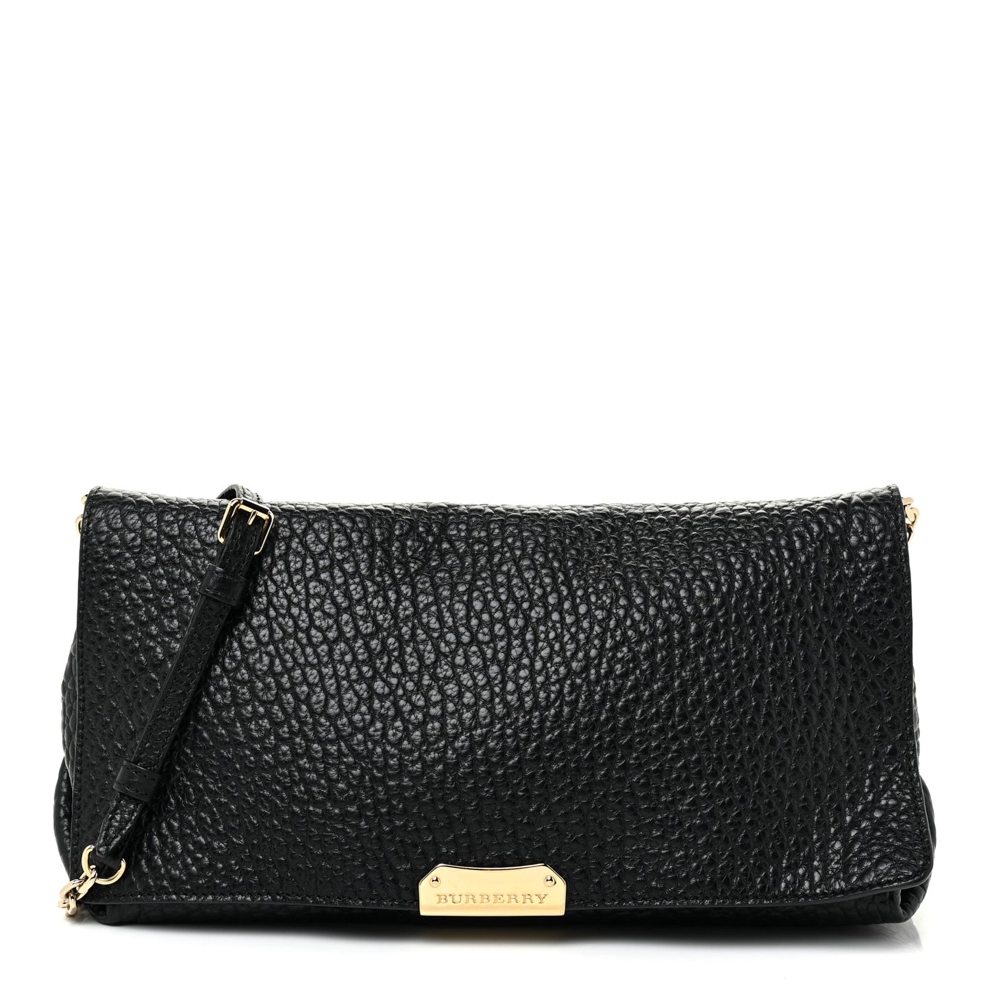 Signature Grain Medium Mildenhall Crossbody Bag Black