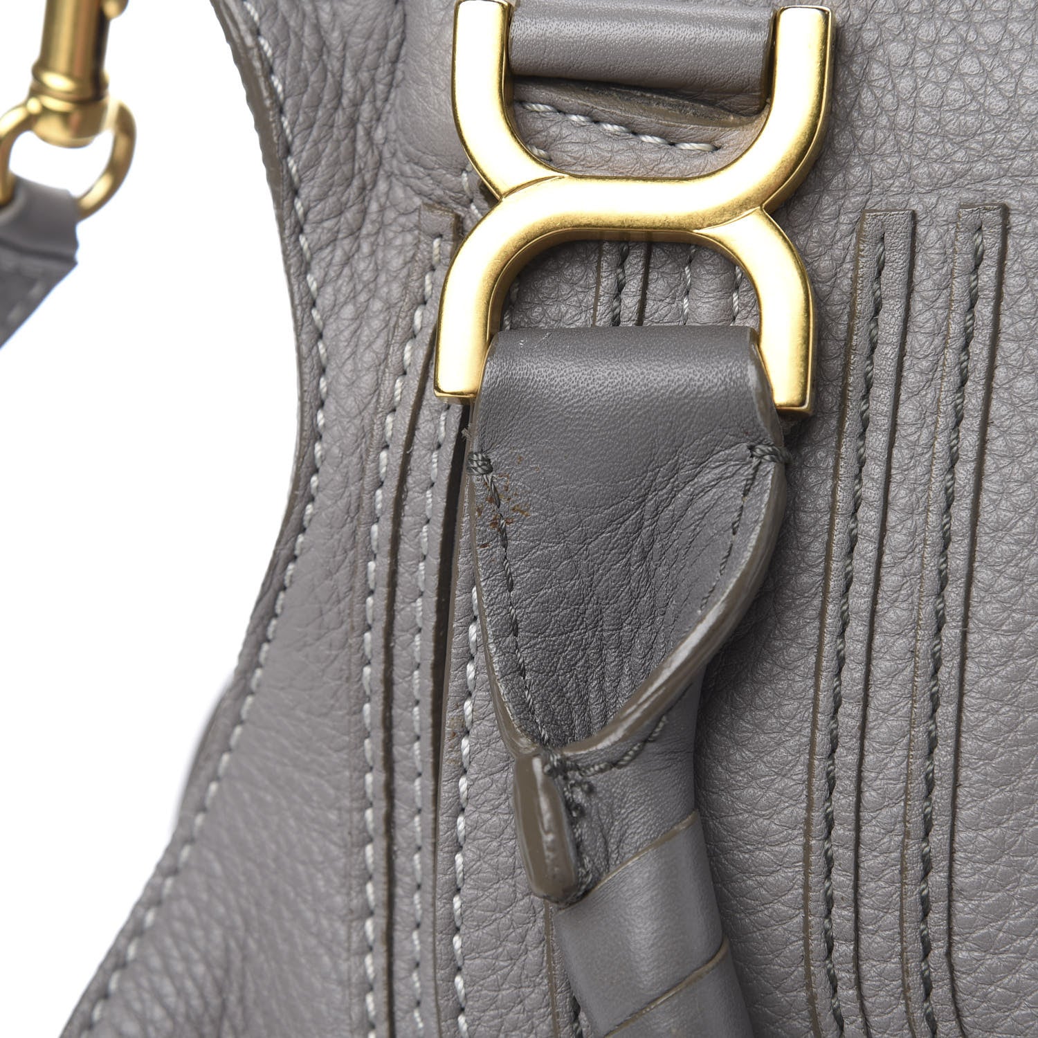 Chloe Calfskin Medium Marcie Satchel Cashmere Grey 13 of 16