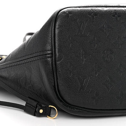 Louis Vuitton Empreinte Monogram Giant Neverfull MM Black 9 of 12