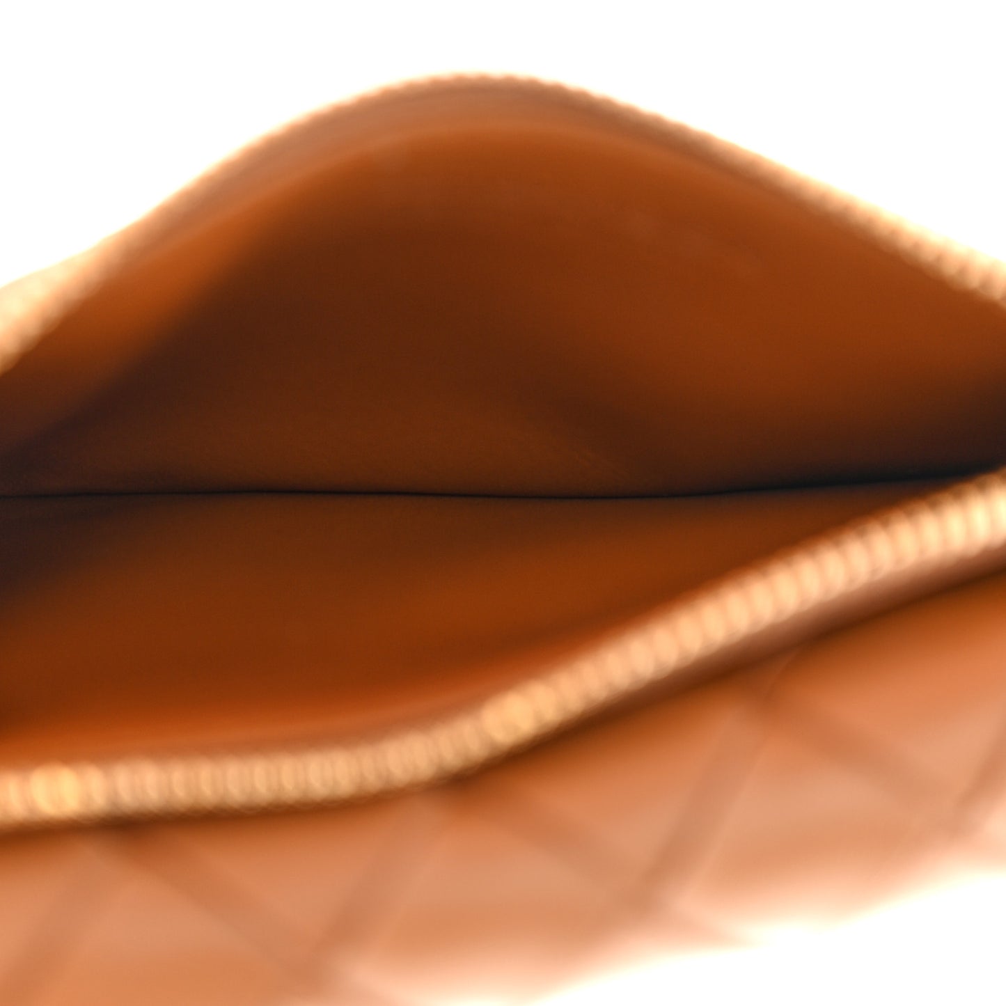 Nappa Intrecciato Andiamo Flap Wallet Cognac