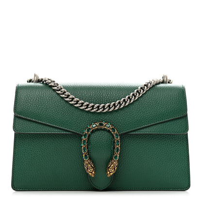 Gucci Pebbled Calfskin Small Dionysus Shoulder Bag Emerald 1 of 10