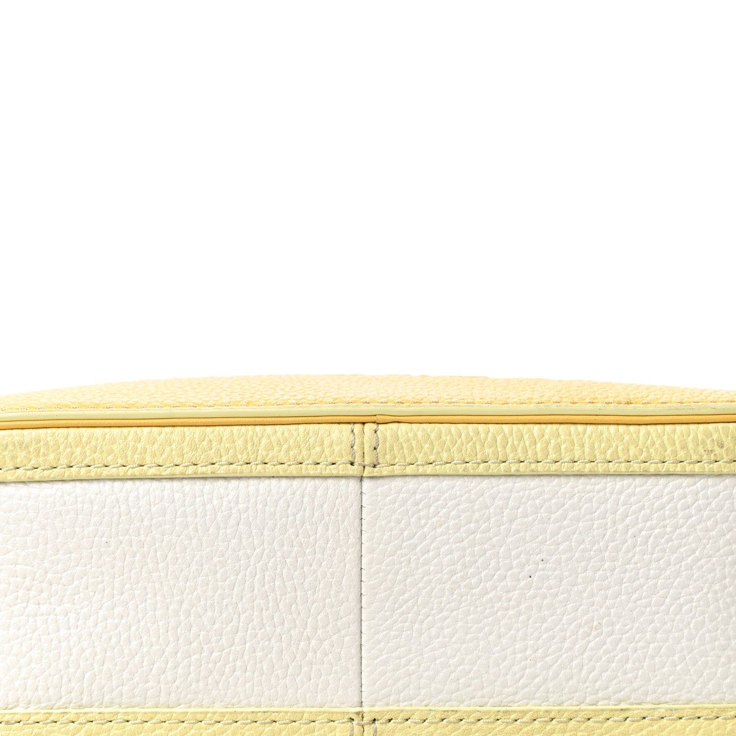 Marc Jacobs Calfskin Mini The Textured Box Bag Yellow White 17 of 17