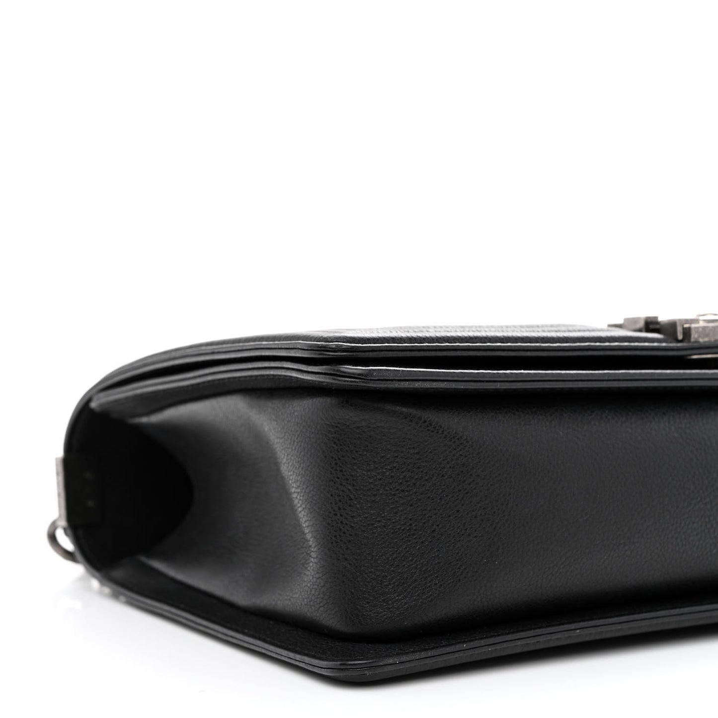 Calfskin Quilted New Medium Boy Flap Black