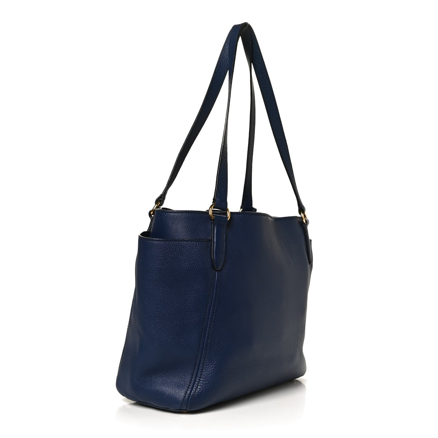 Prada Vitello Daino Side Pocket Tote Inchiostro 3 of 12