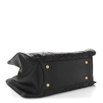 Salvatore Ferragamo Calfskin Quilted Gancini Shoulder Bag Black 4 of 9