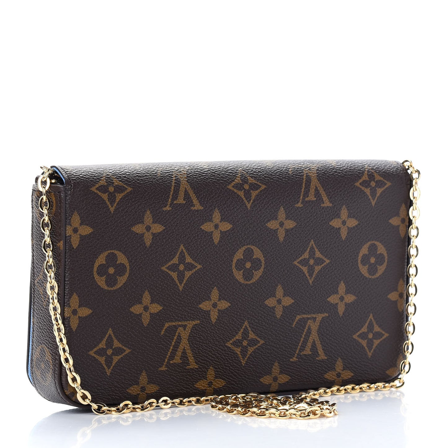 Monogram 2021 Christmas Animation China Wall Pochette Felicie Chain Wallet Myosotis Blue
