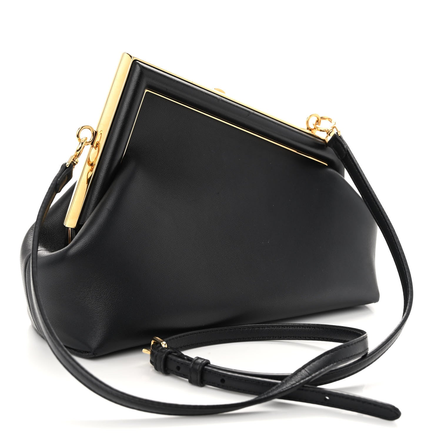 Fendi Shiny Nappa Small Fendi First Black 3 of 11