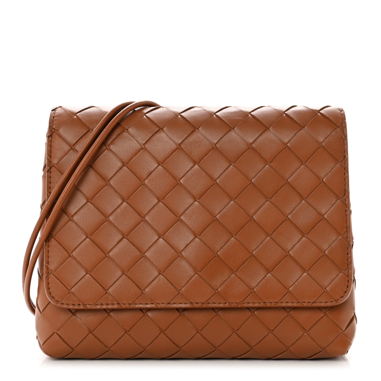 Nappa Intrecciato Mini Crossbody Bag Wood