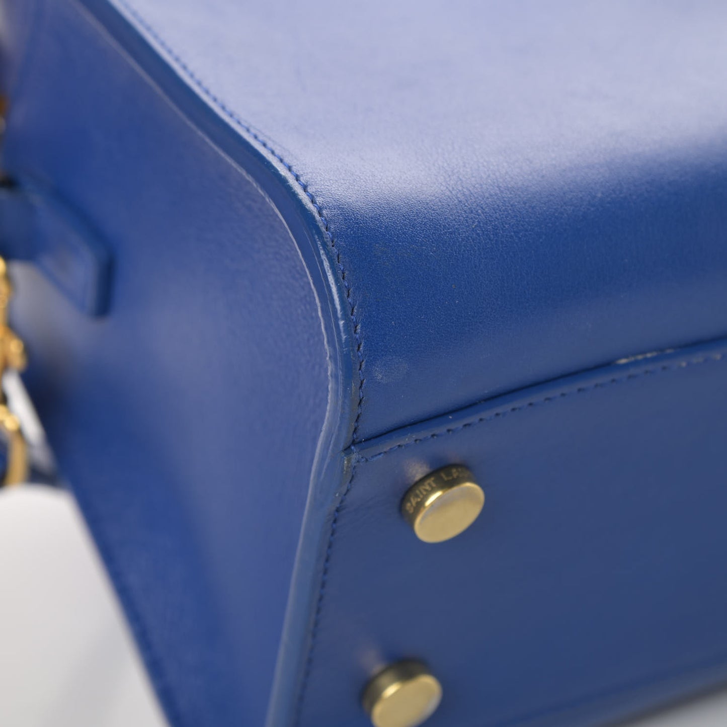 Calfskin Monogram Baby Cabas Blue