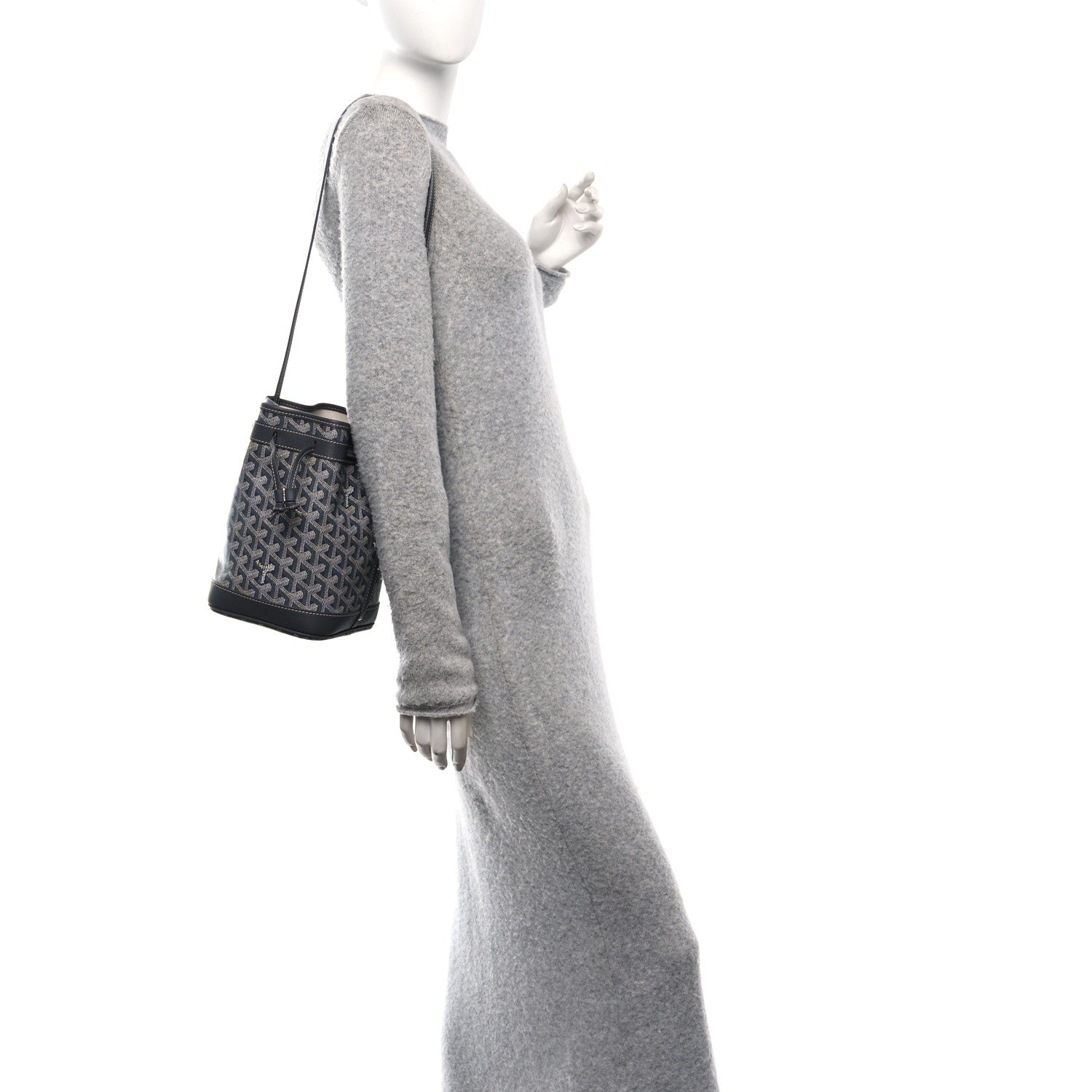 Goyard Goyardine Petit Flot Bucket Bag PM Grey 2 of 11