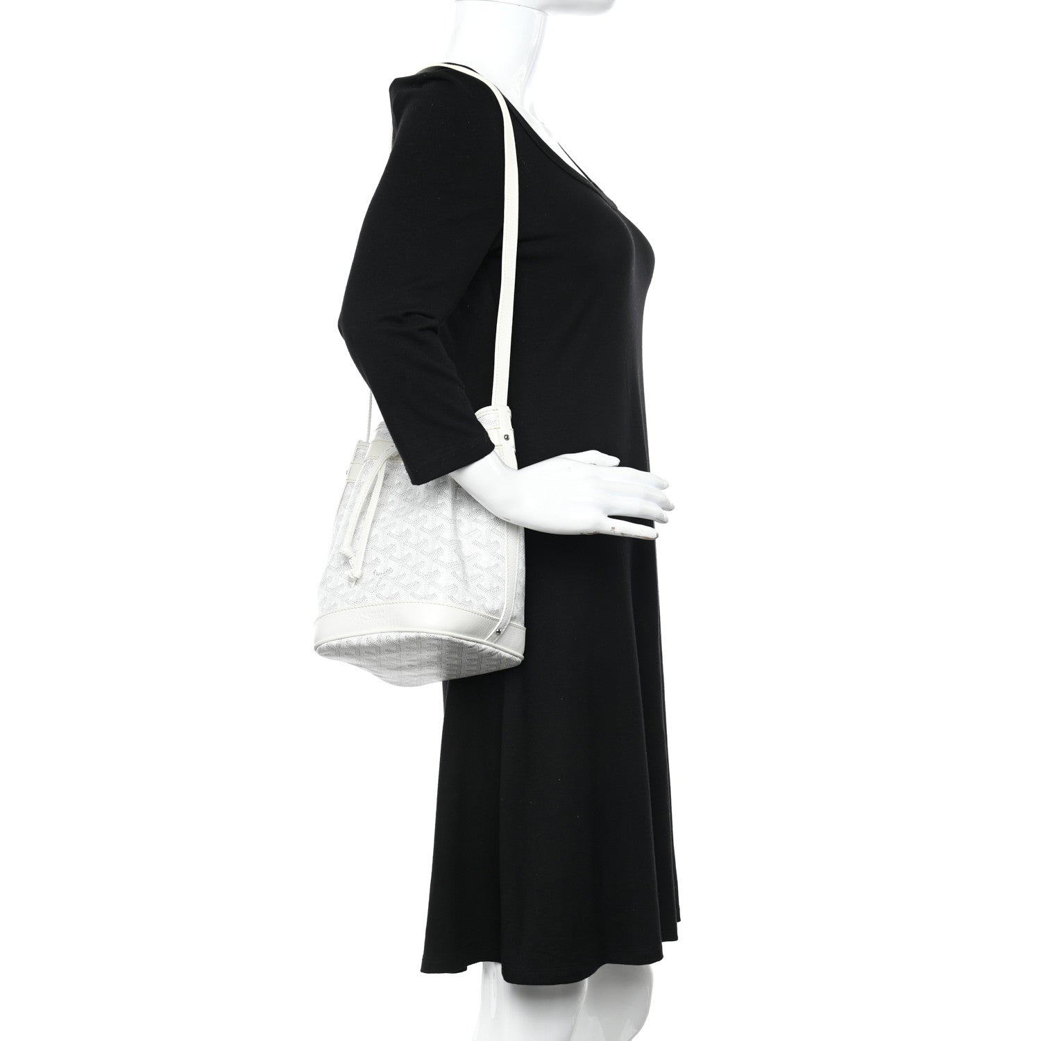 Goyard Goyardine Petit Flot Bucket Bag PM White 2 of 9