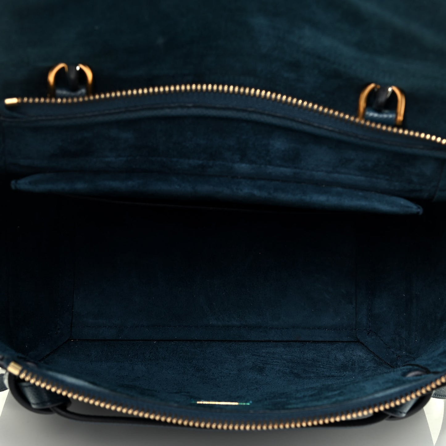 Baby Grained Calfskin Micro Belt Bag Abyss Blue