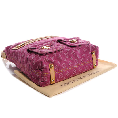 Louis Vuitton Denim Baggy GM Fuchsia 4 of 7