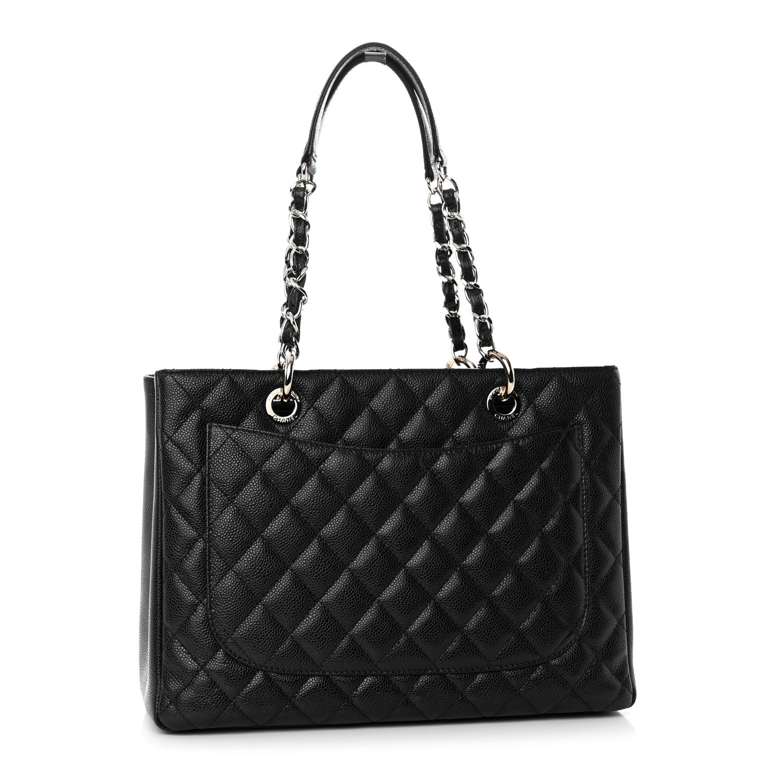 Chanel Caviar Quilted Grand Shopping Tote GST Black 3 of 14