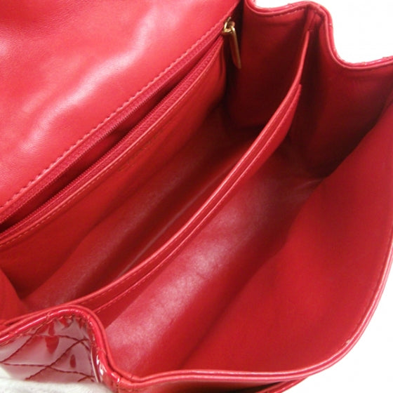 Patent Reissue Double Compartment Flap Cherry