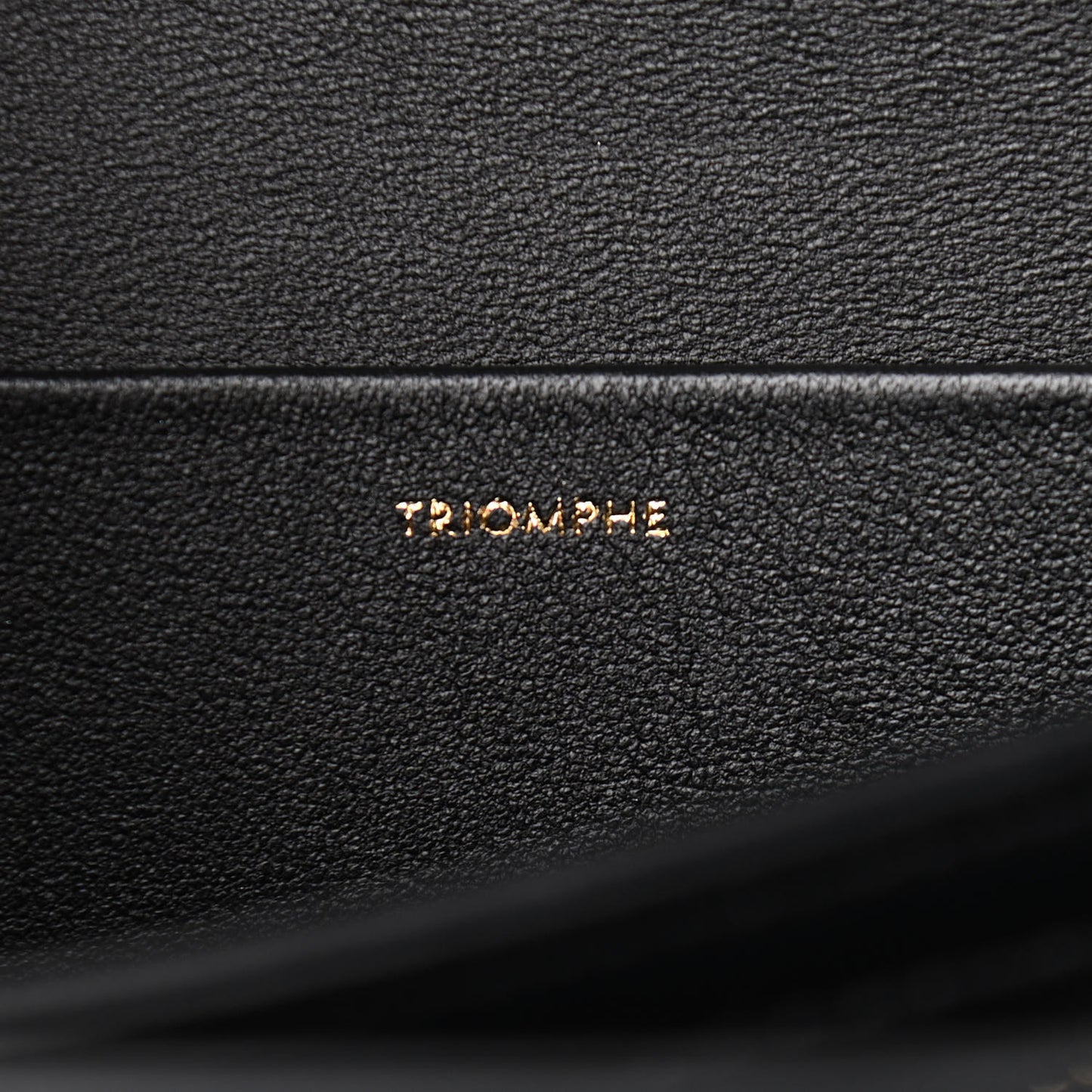 Shiny Calfskin Medium Triomphe Black