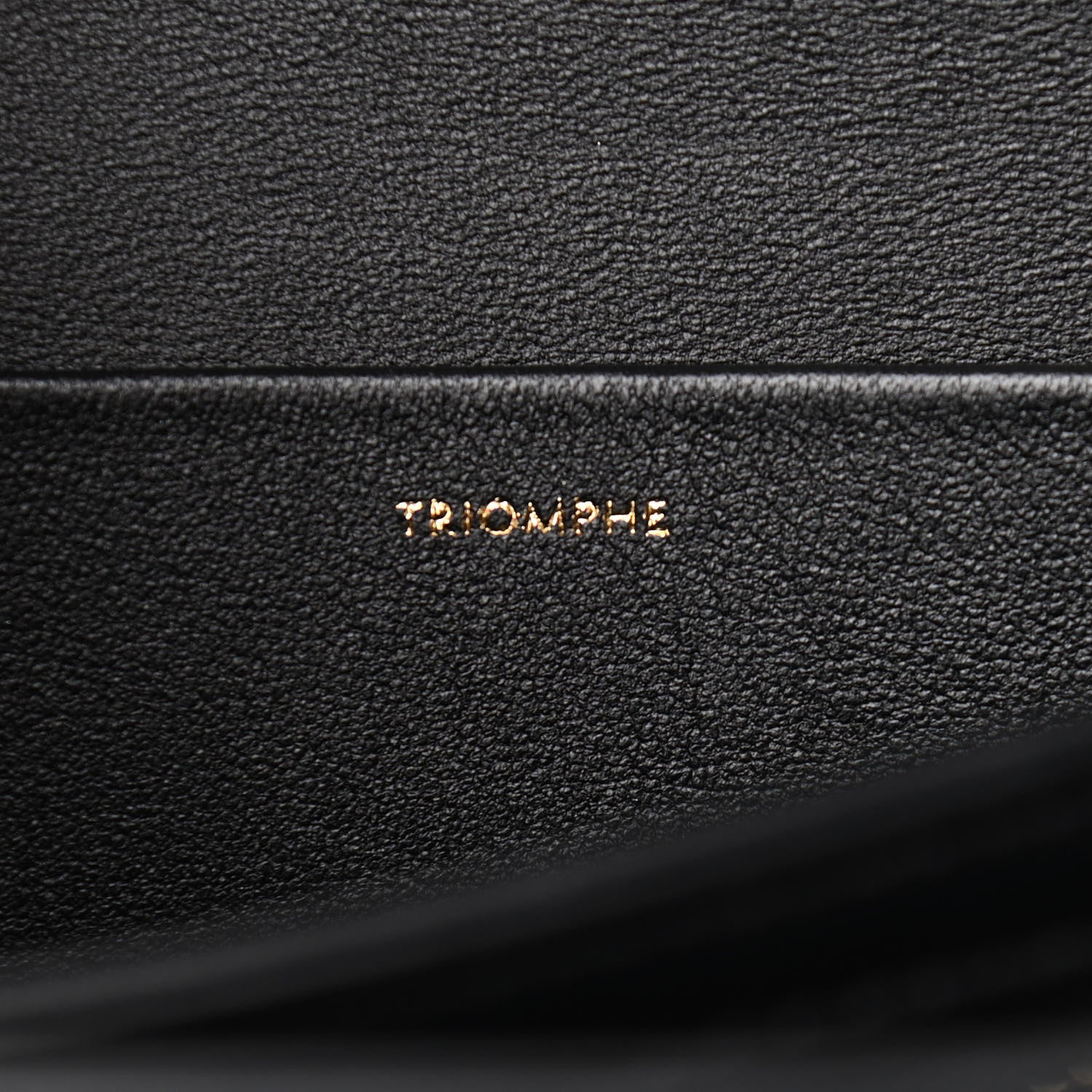 Celine Shiny Calfskin Medium Triomphe Black 6 of 10