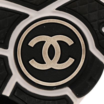 Chanel Wool Suede Calfskin CC Sneakers 36 Multicolor 8 of 9