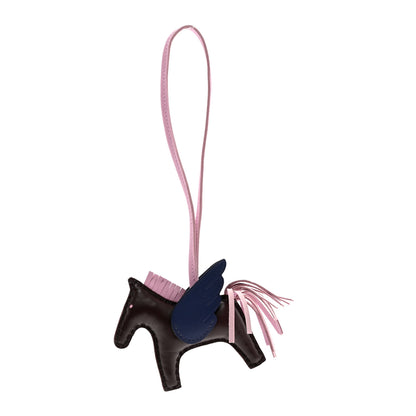 Hermes Milo Lambskin Grigri Rodeo Pegase Horse Bag Charm PM Rouge Sellier Mauve Sylvestre Bleu Saphir 1 of 4