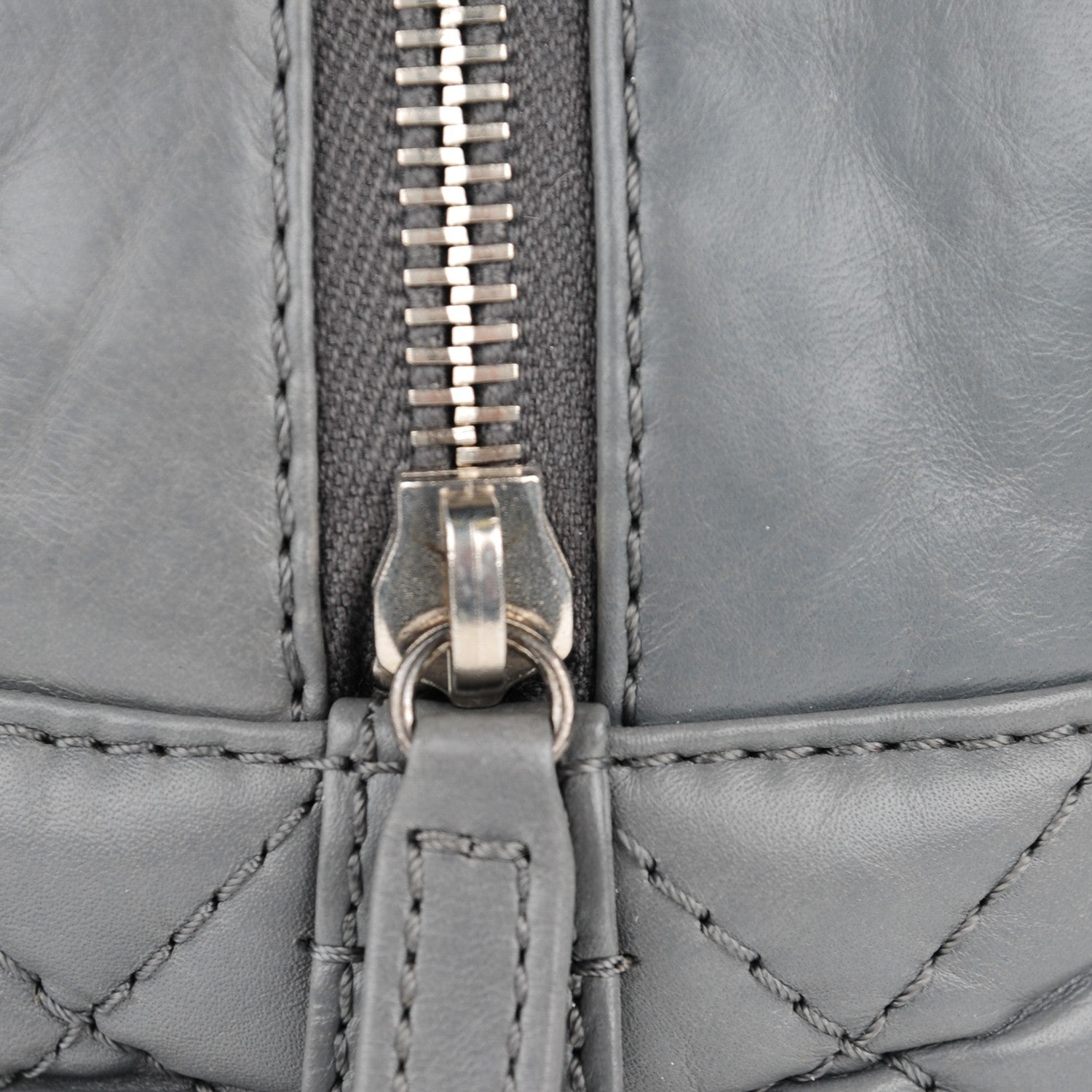 Chanel Aged Calfskin Quilted Large Reissue Camera Case Grey 8 of 8