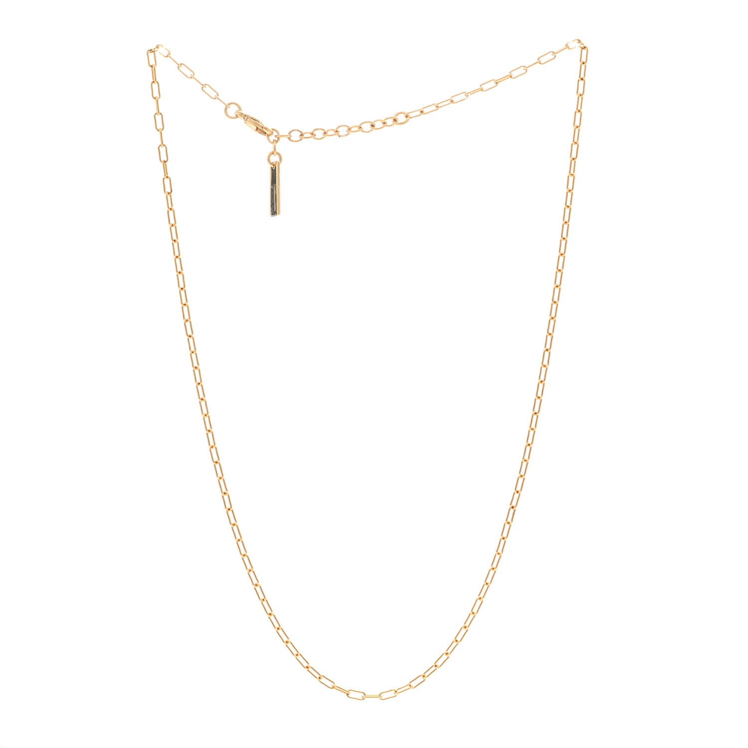 Saint Laurent Metal Chain Necklace Gold 3 of 6