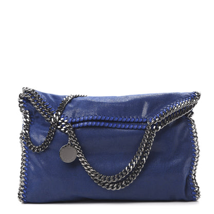 Stella McCartney Shaggy Deer Falabella Fold Over Tote Royal Blue 1 of 10