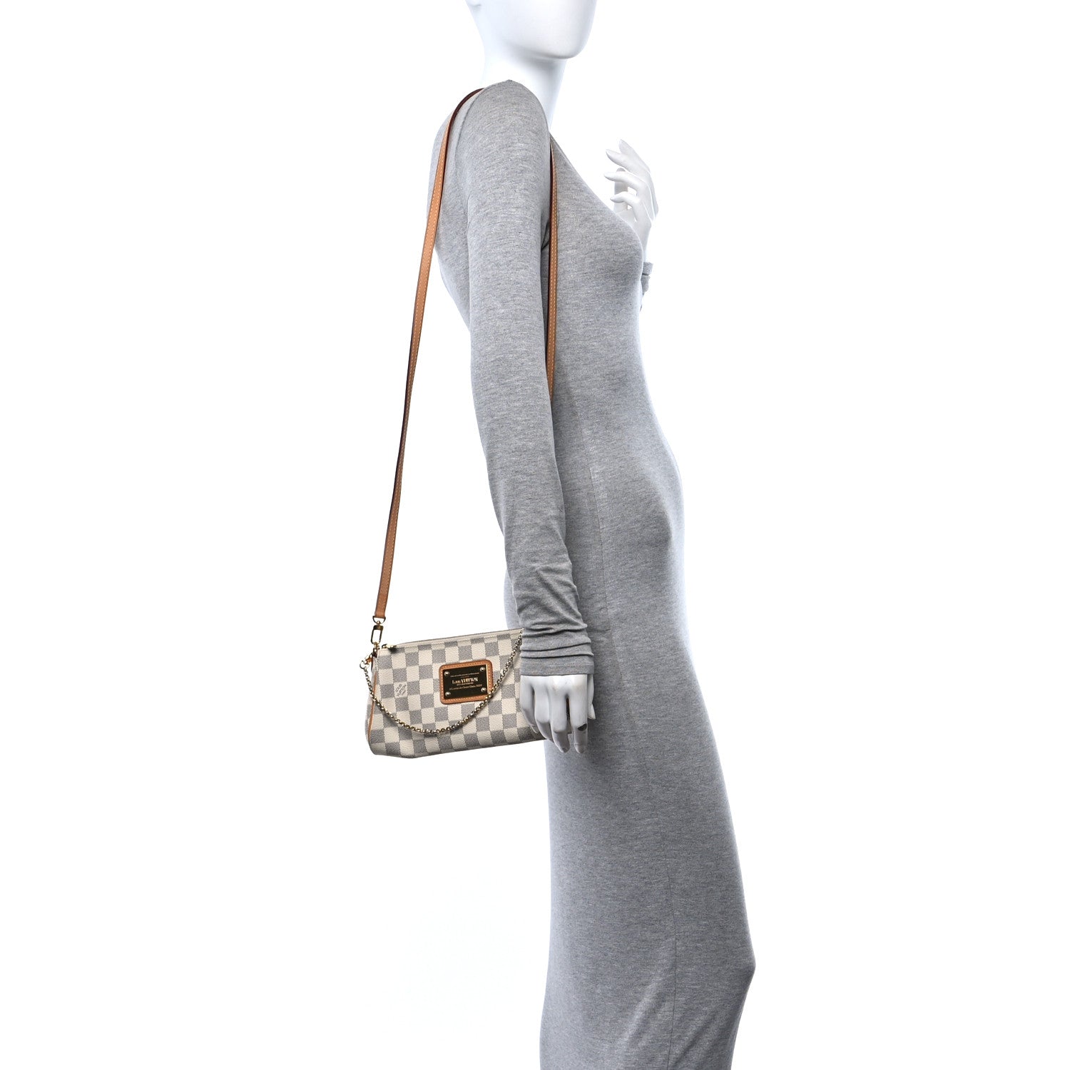 Louis Vuitton Damier Azur Eva Clutch 2 of 10