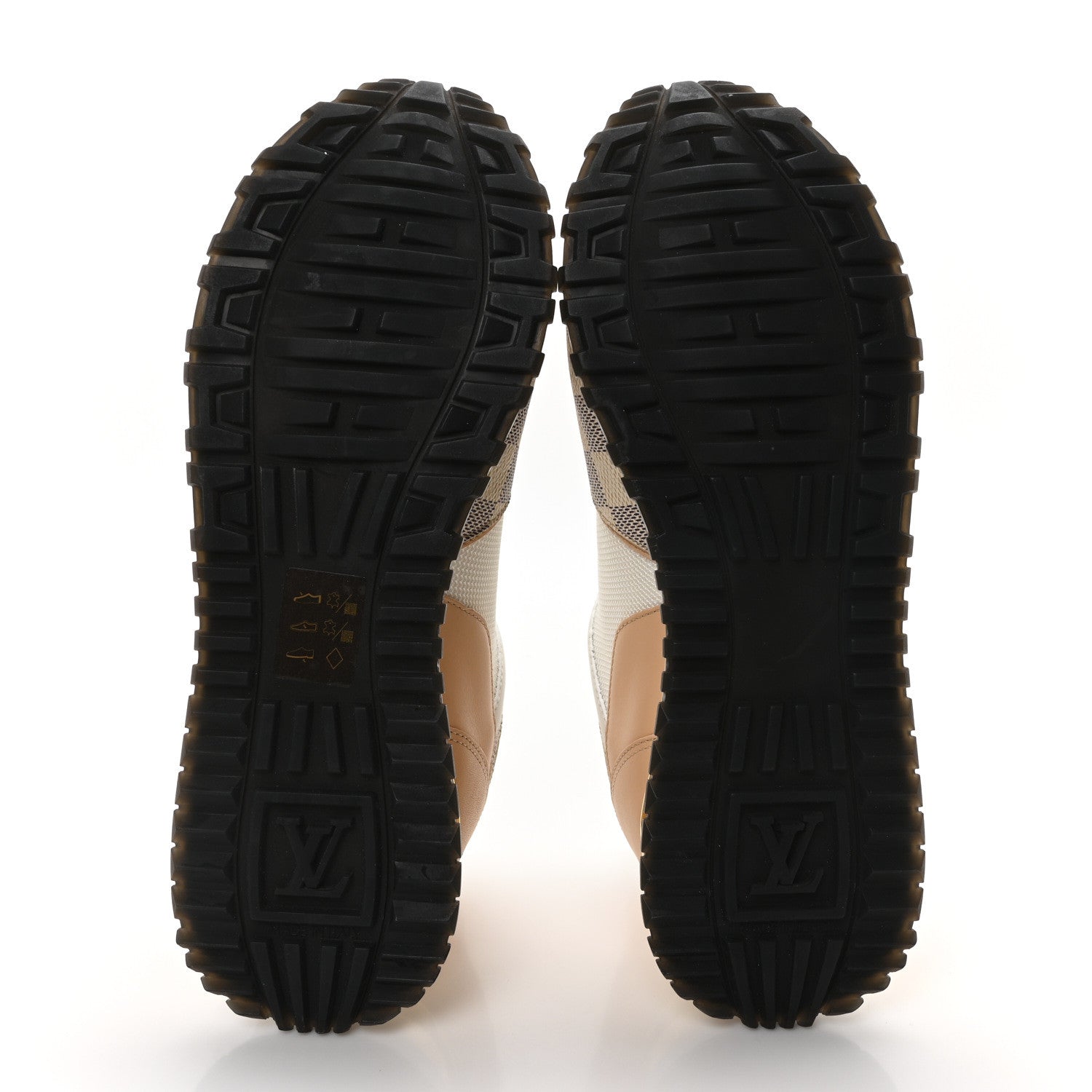 Louis Vuitton Calfskin Damier Azur Run Away Sneakers 37 White 6 of 8