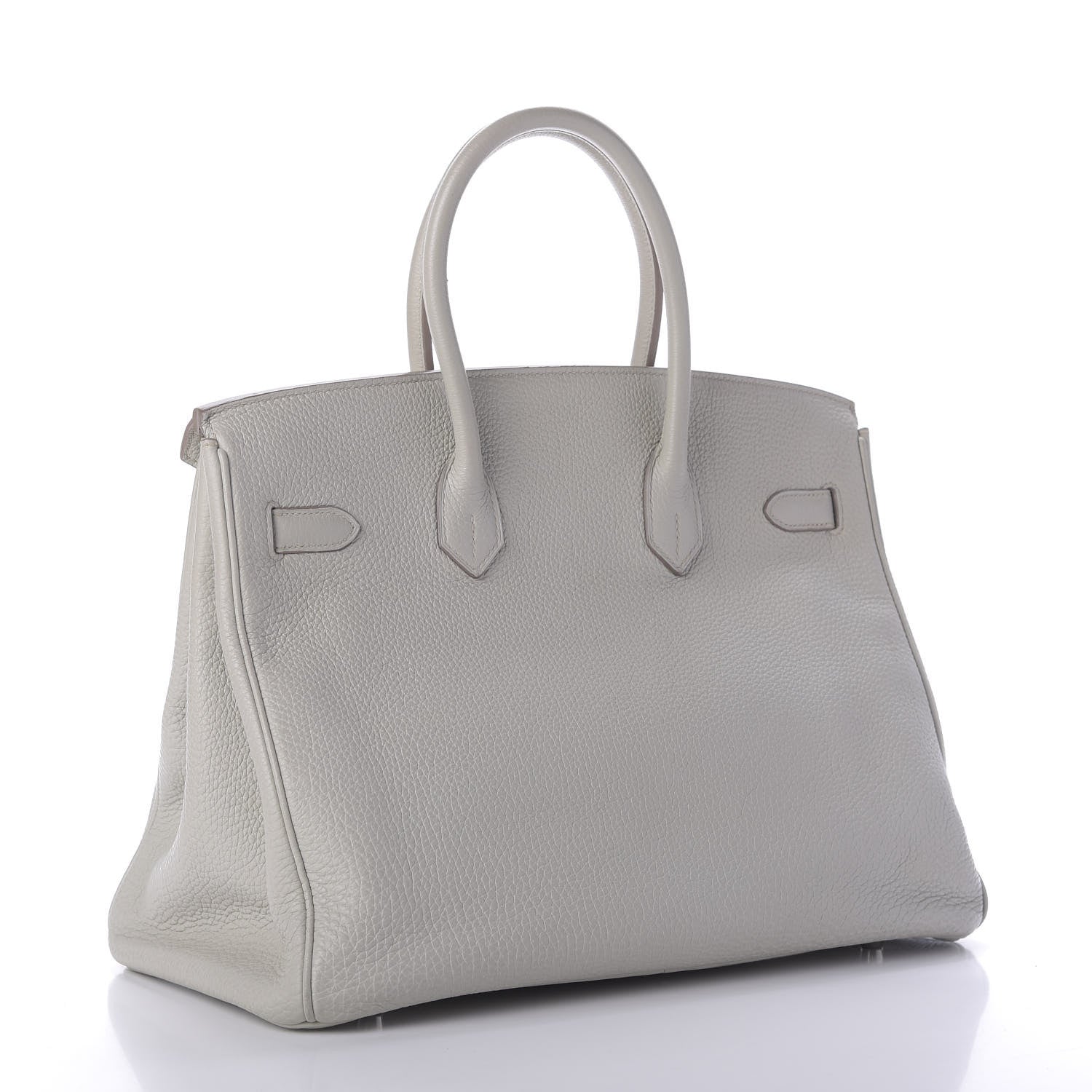 Hermes Taurillon Clemence Birkin 35 Gris Perle 3 of 11