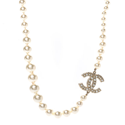 Chanel Graduated Pearl CC Short Necklace Gold 2 of 7