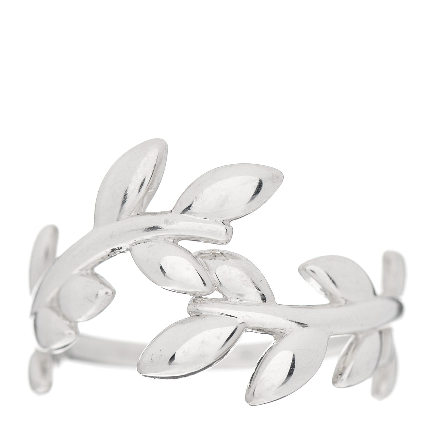 Sterling Silver Paloma Picasso Olive Leaf Bypass Ring 53 6.5
