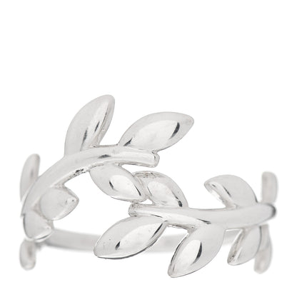 Tiffany Sterling Silver Paloma Picasso Olive Leaf Bypass Ring 53 6.5 1 of 5