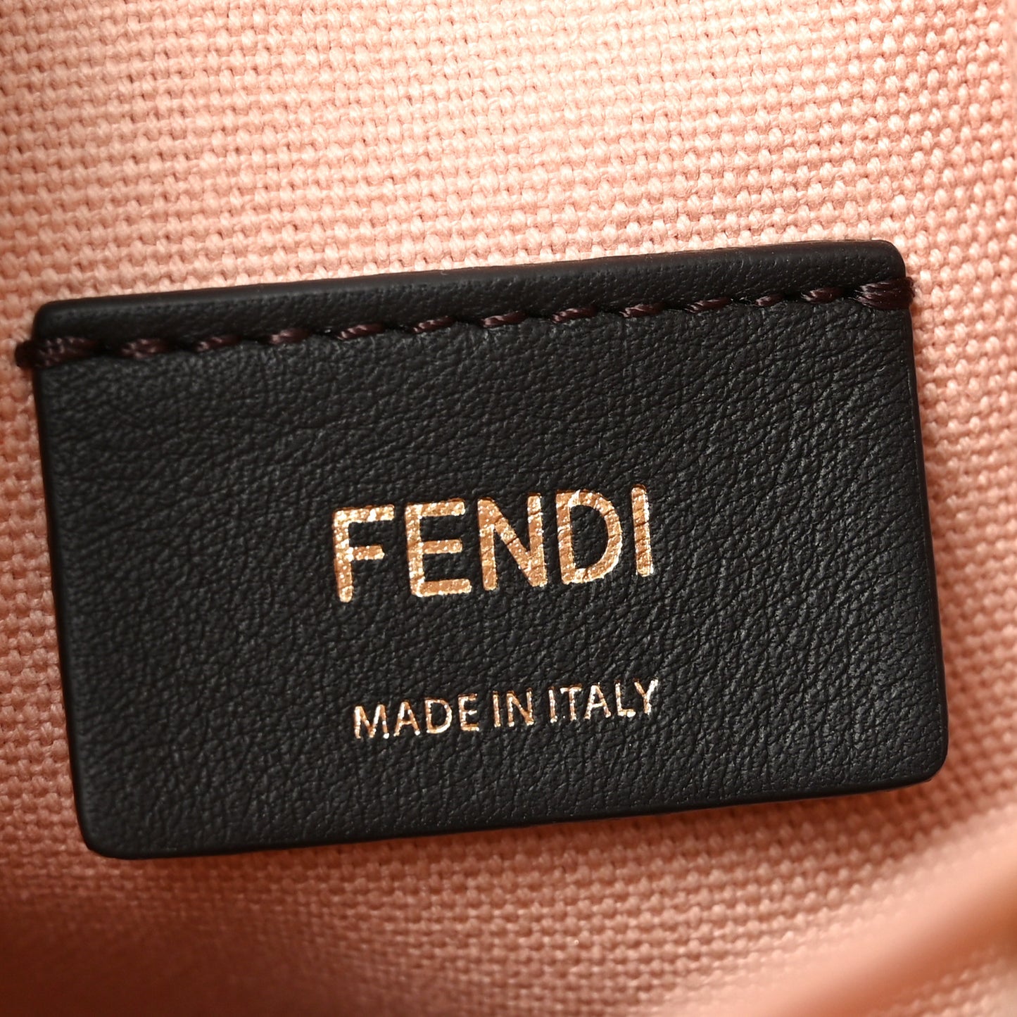 Canvas Nappa F is Fendi FF Embroidered Mini Mon Tresor Bucket Bag Baby Pink