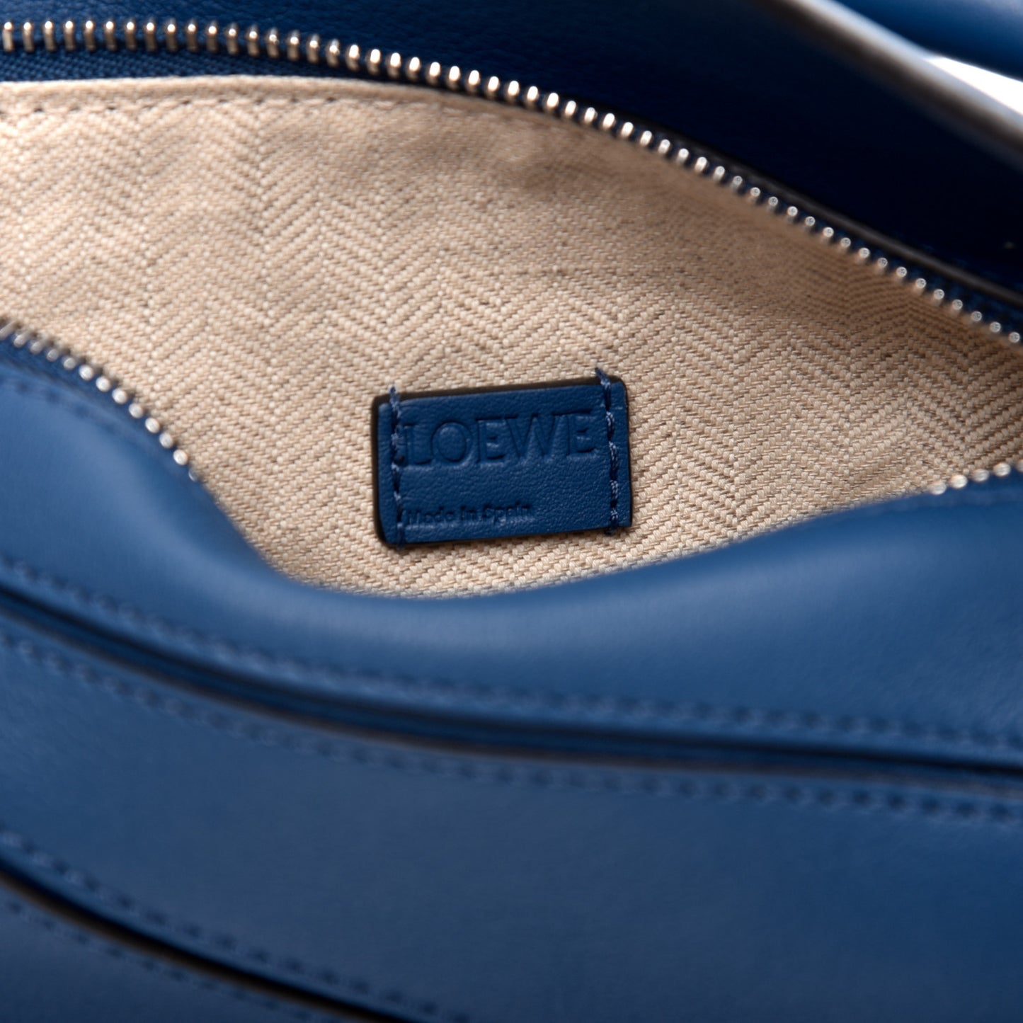 Calfskin Mini Puzzle Bag Blue