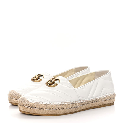 Gucci Nappa Matelasse GG Marmont Espadrilles 37 Great White 3 of 8