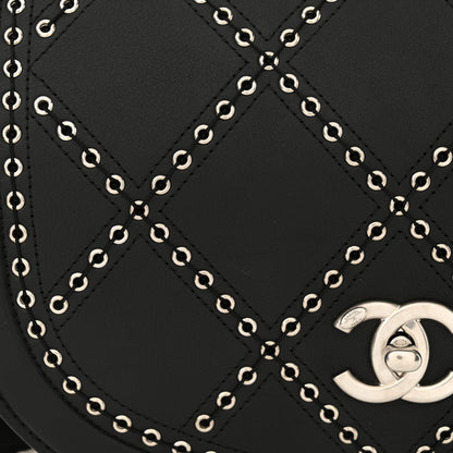 Chanel Calfskin Coco Eyelets Small Flap Bag Black 10 of 14